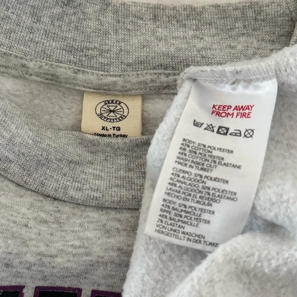 Urban Outfitters | BDG Gray North Dakota Split Logo Crewneck Sweatshirt - Picture 3 of 3